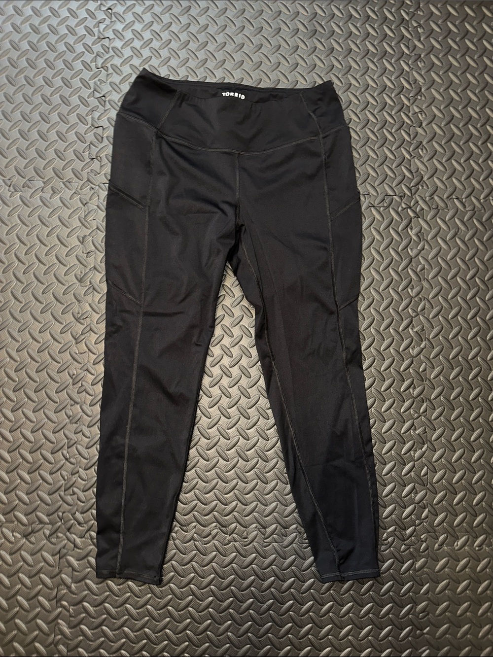 torrid Black Seam-Detail High-Waist Leggings